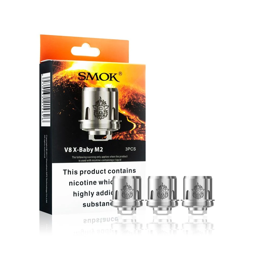 SMOK V8 X-Baby M2 Replacement Coils 0.25 Ohm 3pcs/pack - Image 3