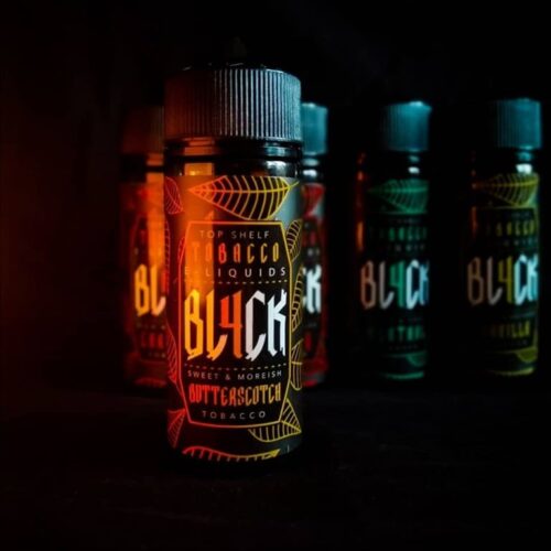 BL4CK E Liquid Tobacco Range 120ml Shortfill by Frumist