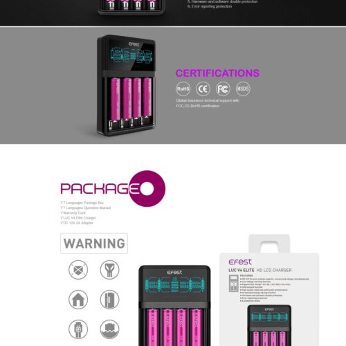 Alternative view of EFest LUC V4 Elite - Fast Charger