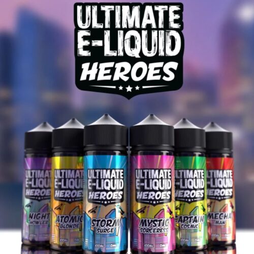 Ultimate Puff Premium E Liquid 120ml Shortfill l Heroes Range