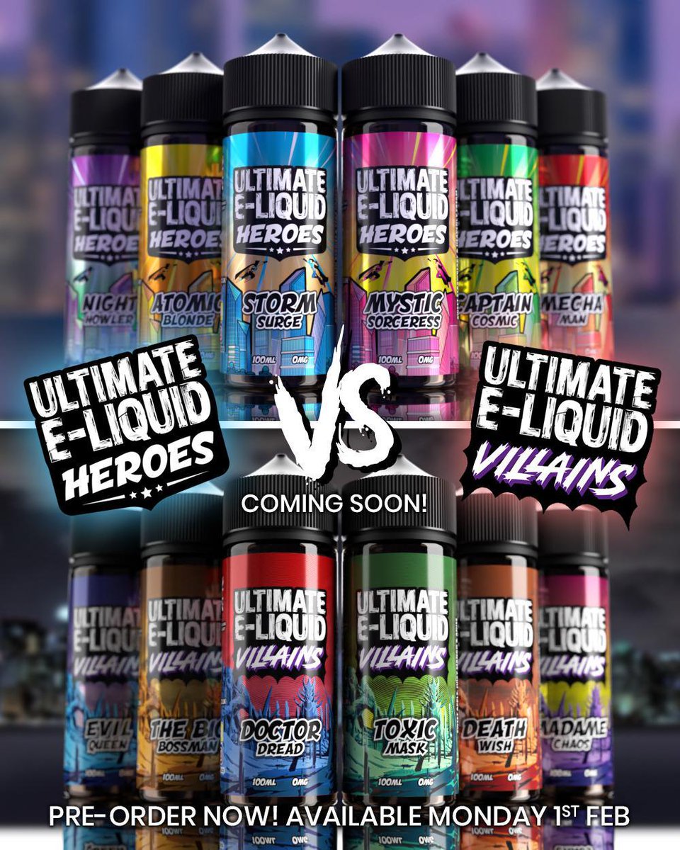 Ultimate Puff Premium E Liquid 120ml Shortfill l Villian Range - Image 2