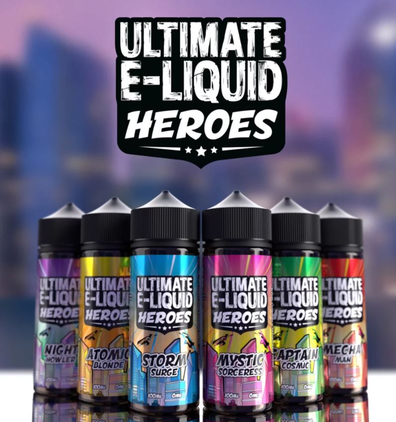 Ultimate Puff Premium E Liquid 120ml Shortfill l Heroes Range