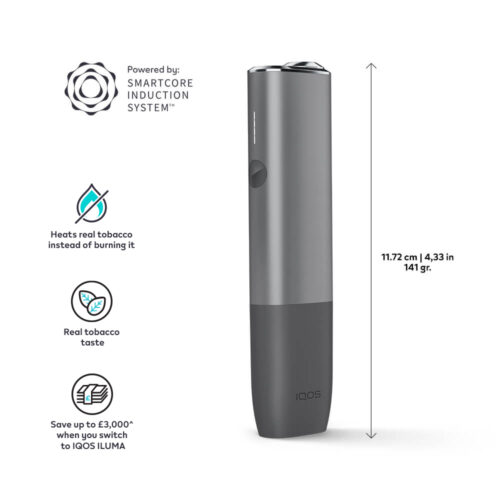 Alternative view of IQOS ILUMA ONE Starter Kit | Pebble Grey | Free (2 Pack) of TEREA Sticks