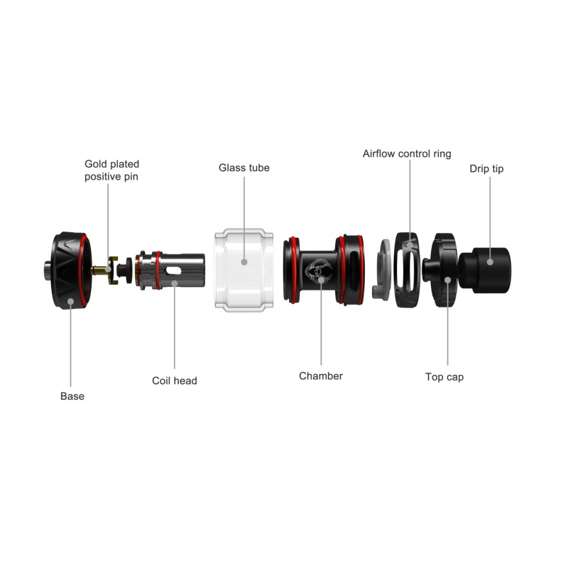 HorizonTech Sakerz Sub Ohm Tank | Bubble Extension Included - Image 2