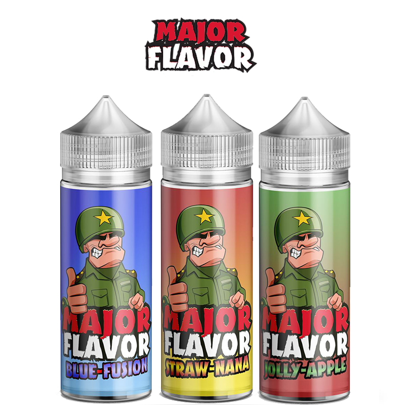 Major Flavor E-Liquid Range 120ml Shortfill