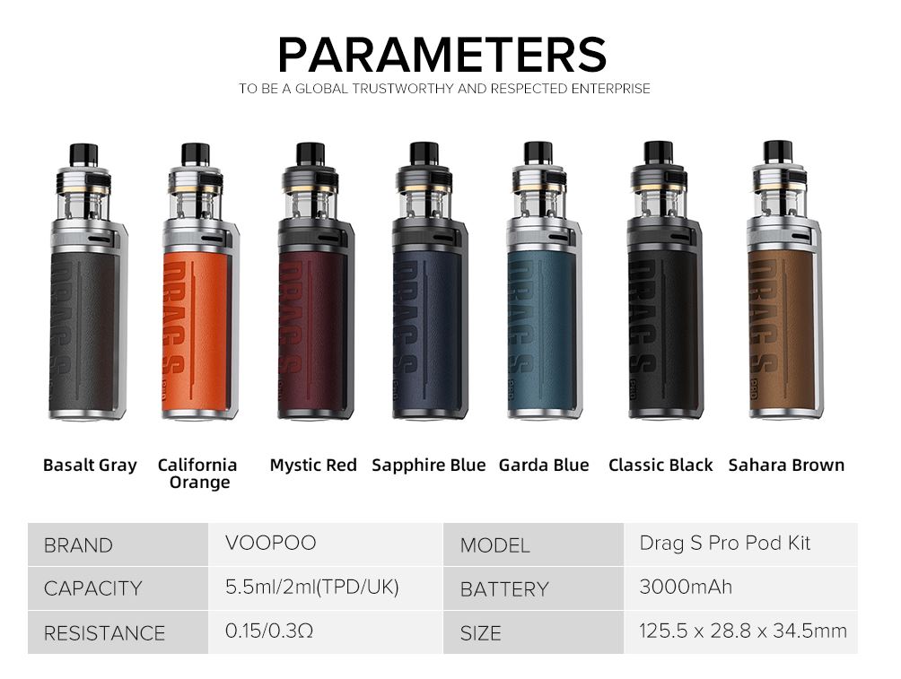Voopoo Drag S PRO 100W Pod kit - Image 3