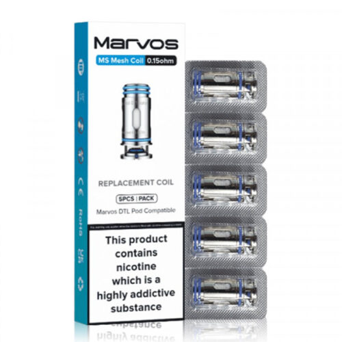 Marvos T80 Replacement MS Mesh Coils 5 Per/Pck
