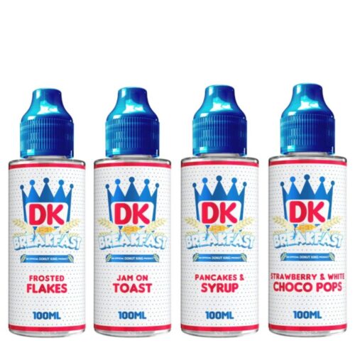 Donut King Breakfast E-liquid Range 120ml Shortfill