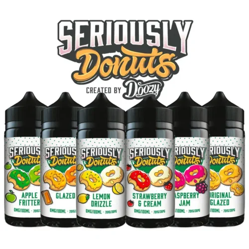 Seriously Donut 100ml Shortfill Eliquid By Doozy Vape
