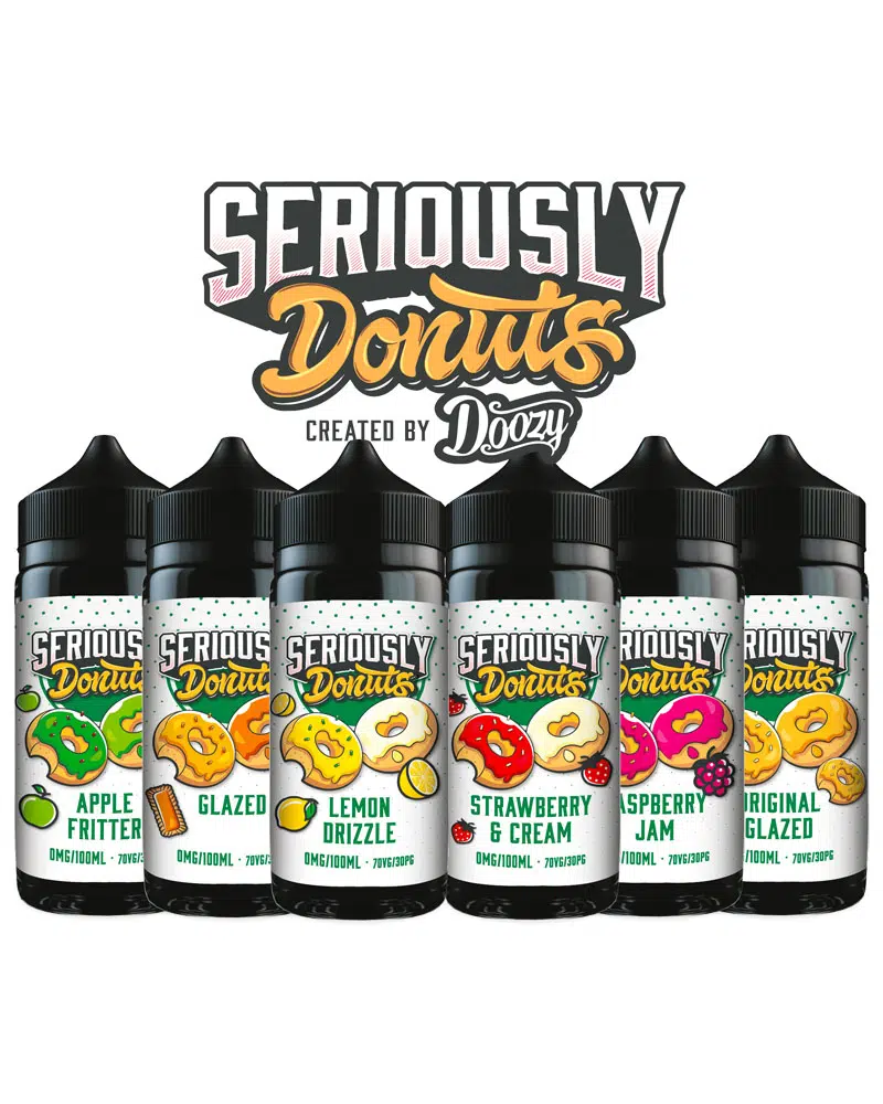 Seriously Donut 100ml Shortfill Eliquid By Doozy Vape