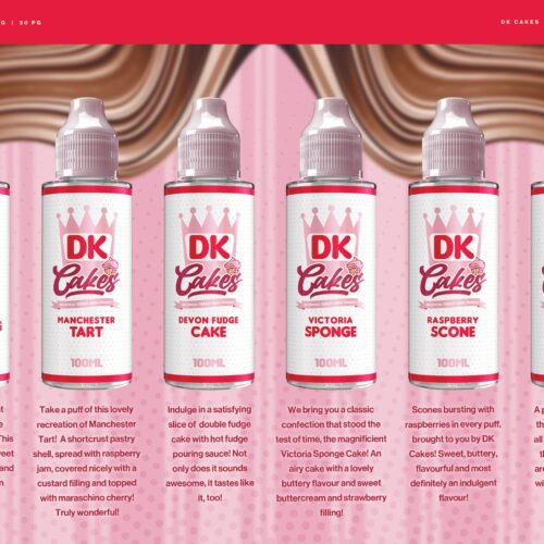 Donut King Cakes 120ml Shortfill Eliquid