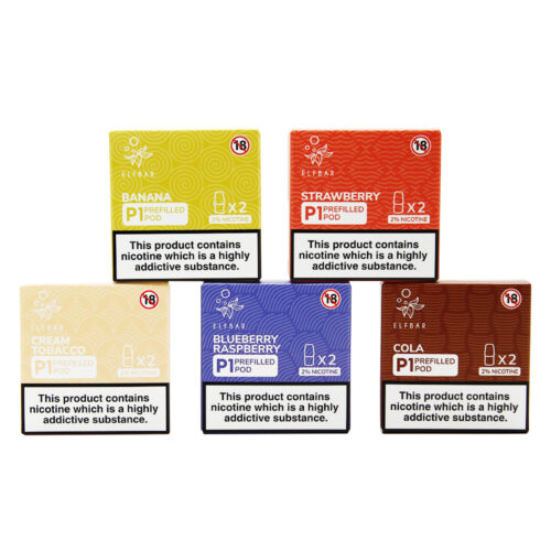 Alternative view of ELF BAR P1 PODS | 2 Pods/Pack