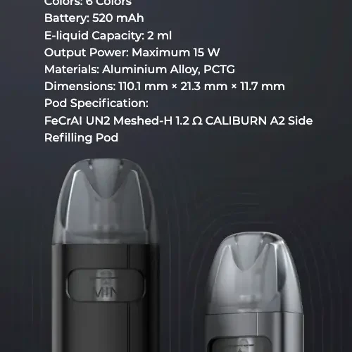Alternative view of Uwell Caliburn A2S Pod Kit | £9.99