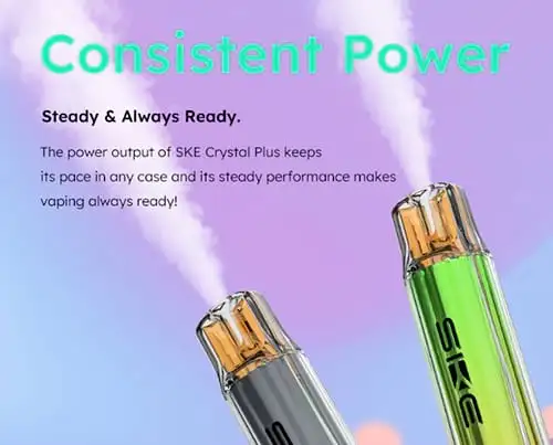 SKE Crystal PLUS Pod System Kit | Rechargeable 400mAh | Mod Only - Image 3