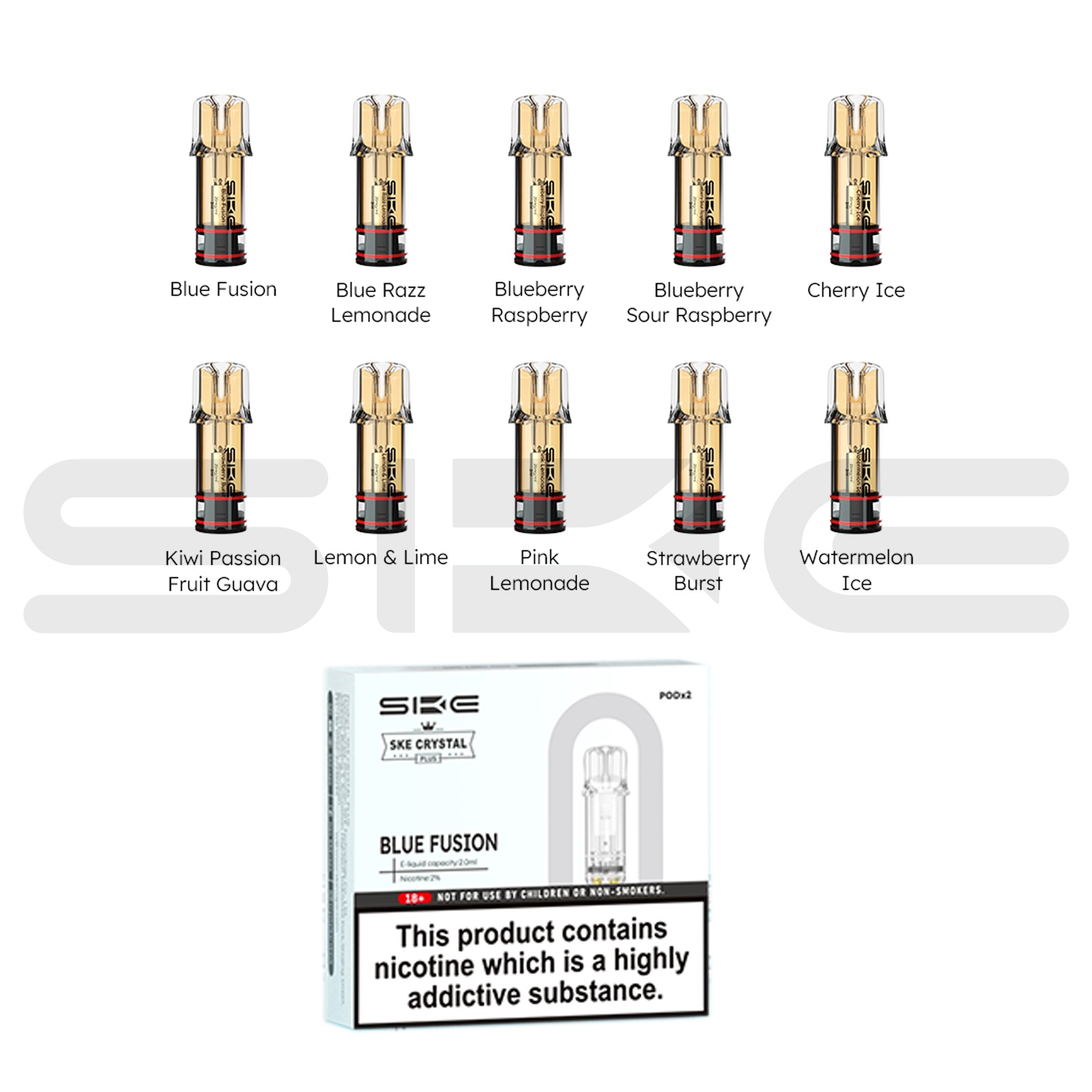 SKE Crystal PLUS Prefilled Pods | 20mg 2pcs/pack - Image 2