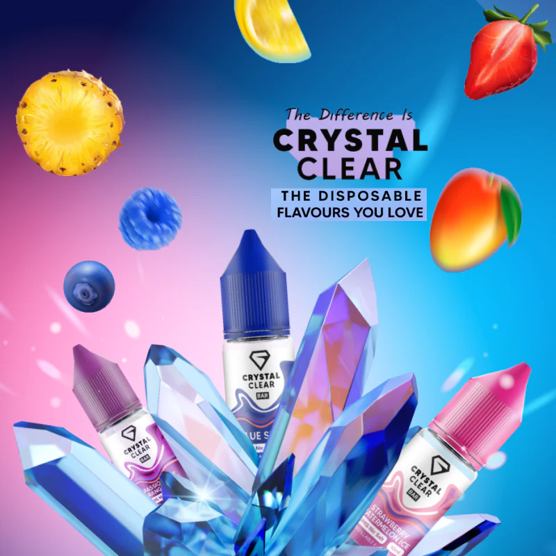 Crystal Clear Nic Salts 10ml - 20MG - Image 2