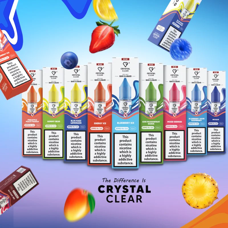 Crystal Clear Nic Salts 10ml - 20MG - Image 3