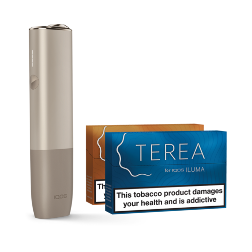 IQOS ILUMA ONE Starter Kit | Pebble Beige | Free (2 Pack) of TEREA Sticks