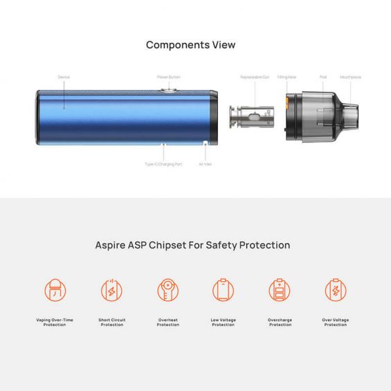 Aspire BP STIK Rechargeable Pod Kit 80W 2500mAh - Image 6