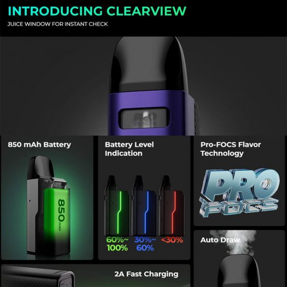 Uwell Caliburn GZ2 Vape Pod Kit - ZEGA - Image 5