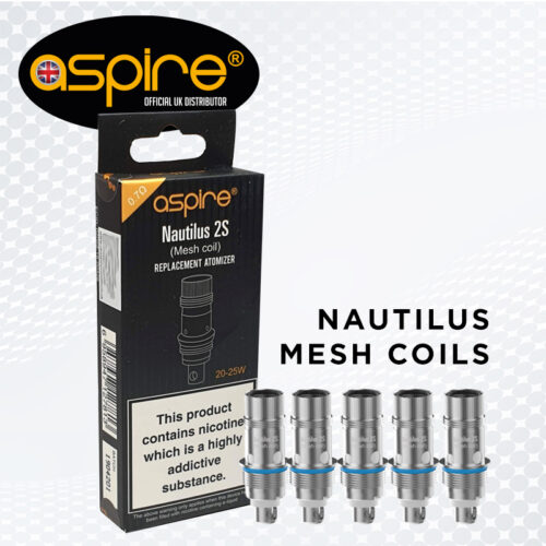 Aspire Nautilus 2S Coils | 0.4 | 0.7 Mesh | 5pcs/pack