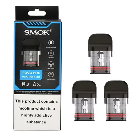 Smok Novo Replacement Pods | 0.8 Ohm | 3pcs/pack