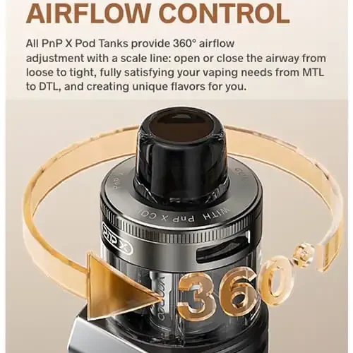 Alternative view of VooPoo PnP X MTL + DTL Replacement Pods | Drag X2 / S2 | 2pcs/pack