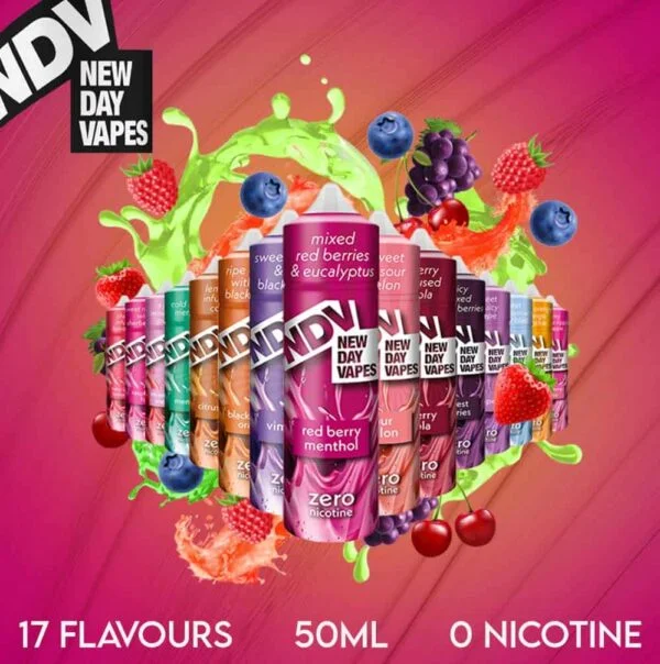 NDV E-Liquid 60ml Shortfill | 70/30 Vg/pg | 12 Incredible Flavors