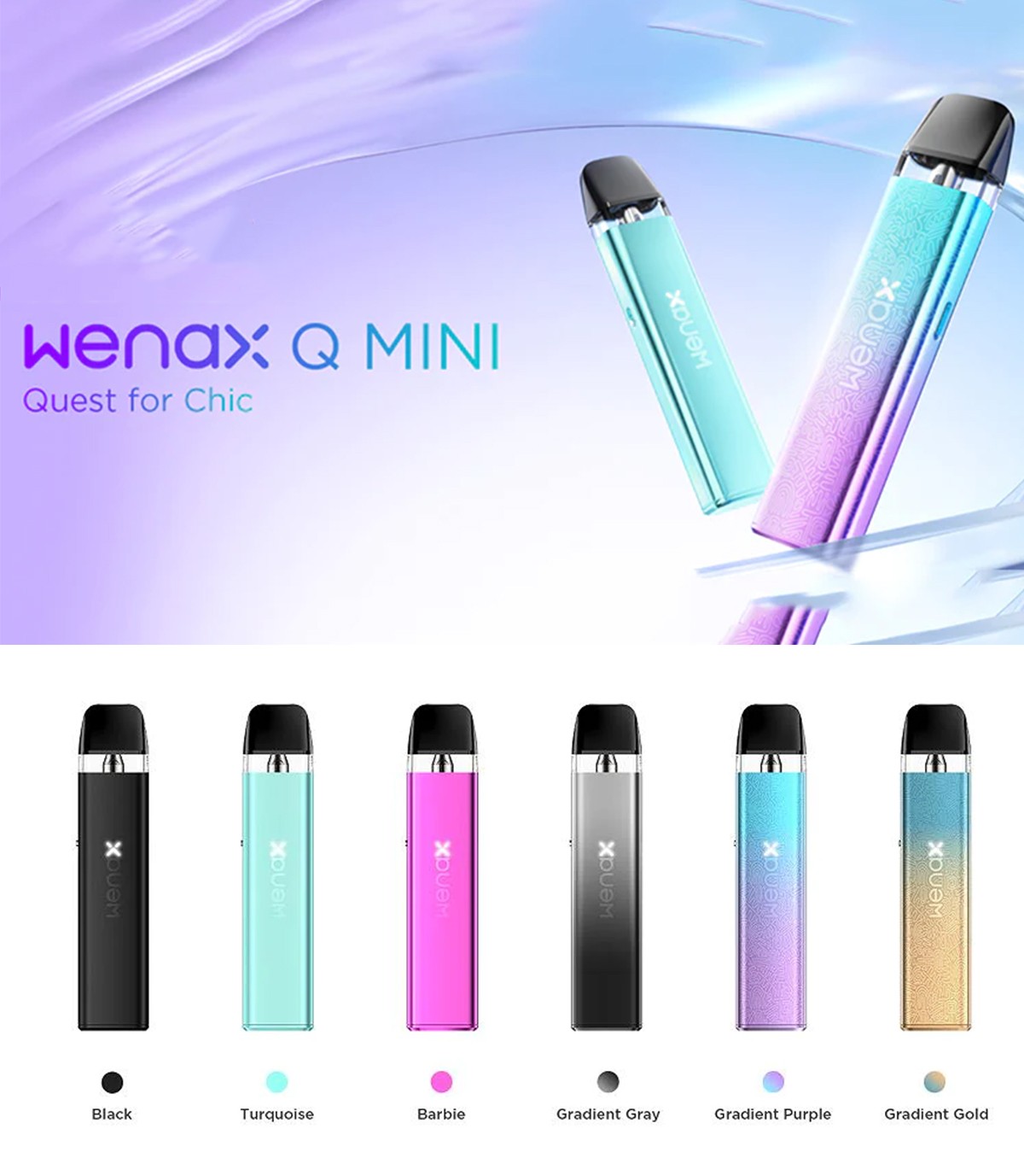 Geekvape Wenax Q Mini Pod Kit | 1000mAh | Q Pod - Image 2