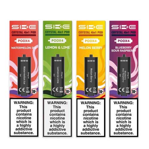 SKE Crystal 4in1 Prefilled Replacement Pods 20mg 4pcs/pack