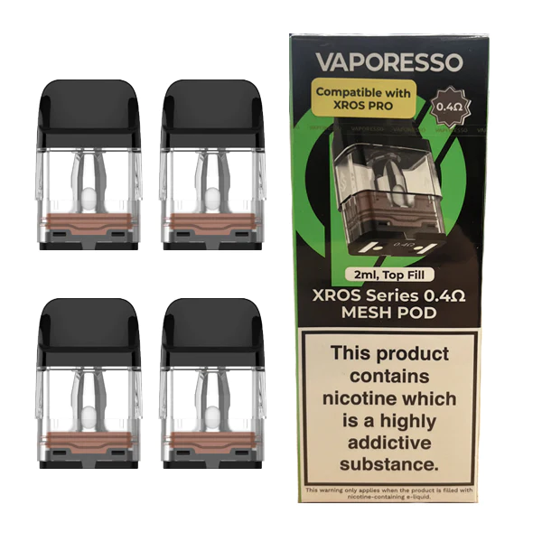 Vaporesso XROS PRO Replacement Pods 0.4 Ohm 4pcs/pack - Image 3