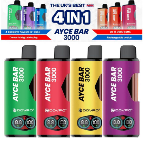 Dovpo Ayce Bar 3000 Puffs | 4 In 1 Rechargeable | Disposable Kit | 20MG