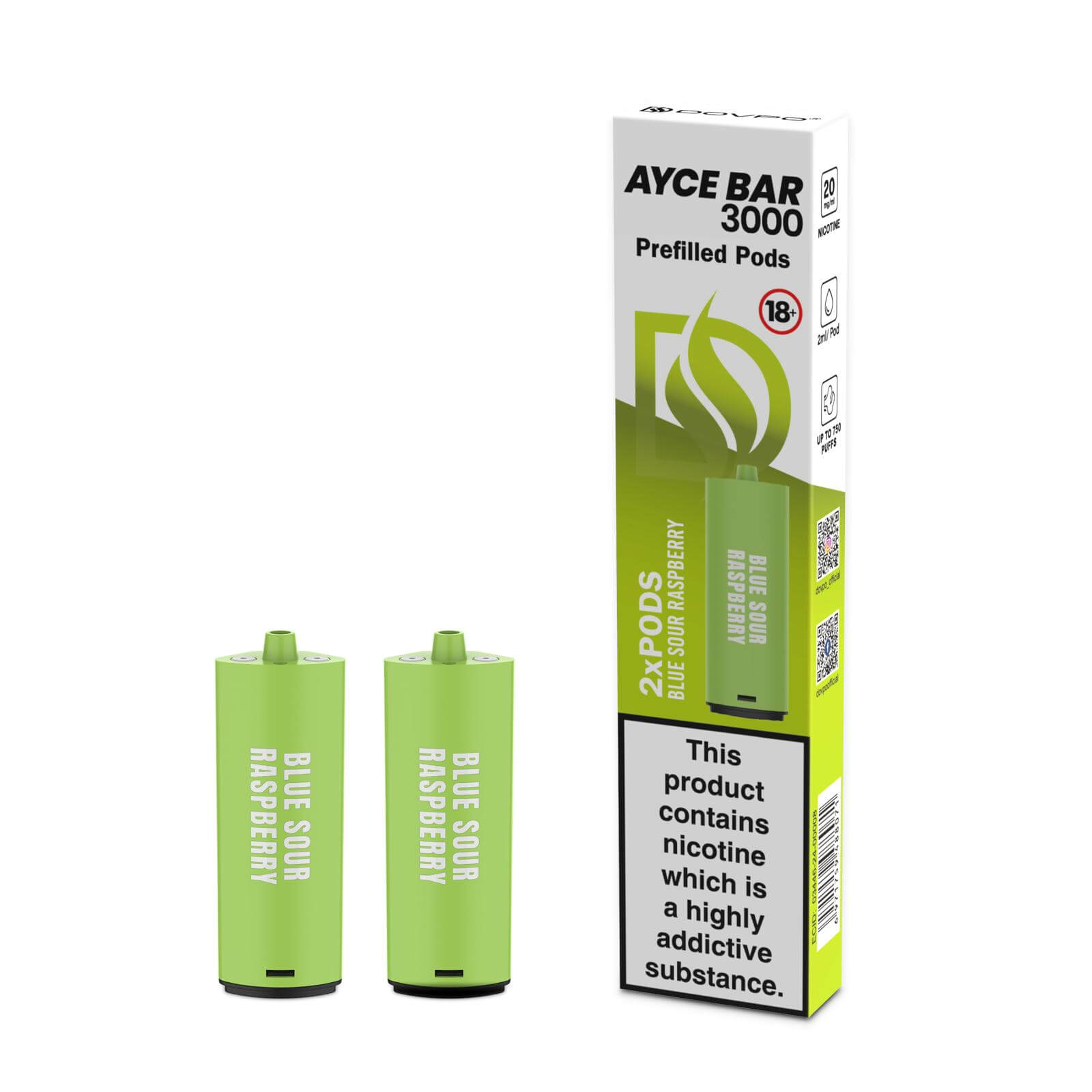 Dovpo Ayce Bar 3000 Prefilled Pods | 20mg 2pcs/pack - Image 4