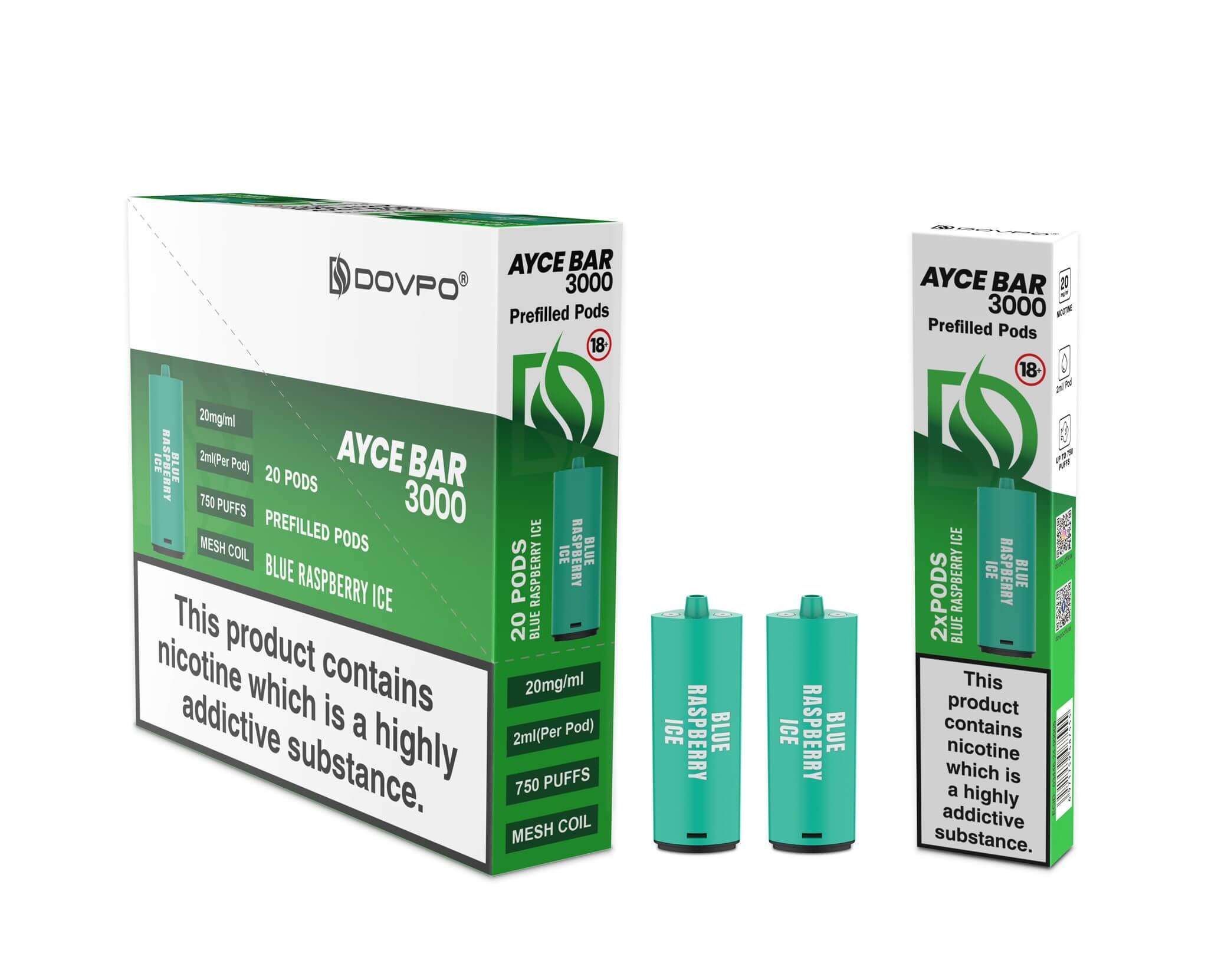 Dovpo Ayce Bar 3000 Prefilled Pods | 20mg 2pcs/pack - Image 2
