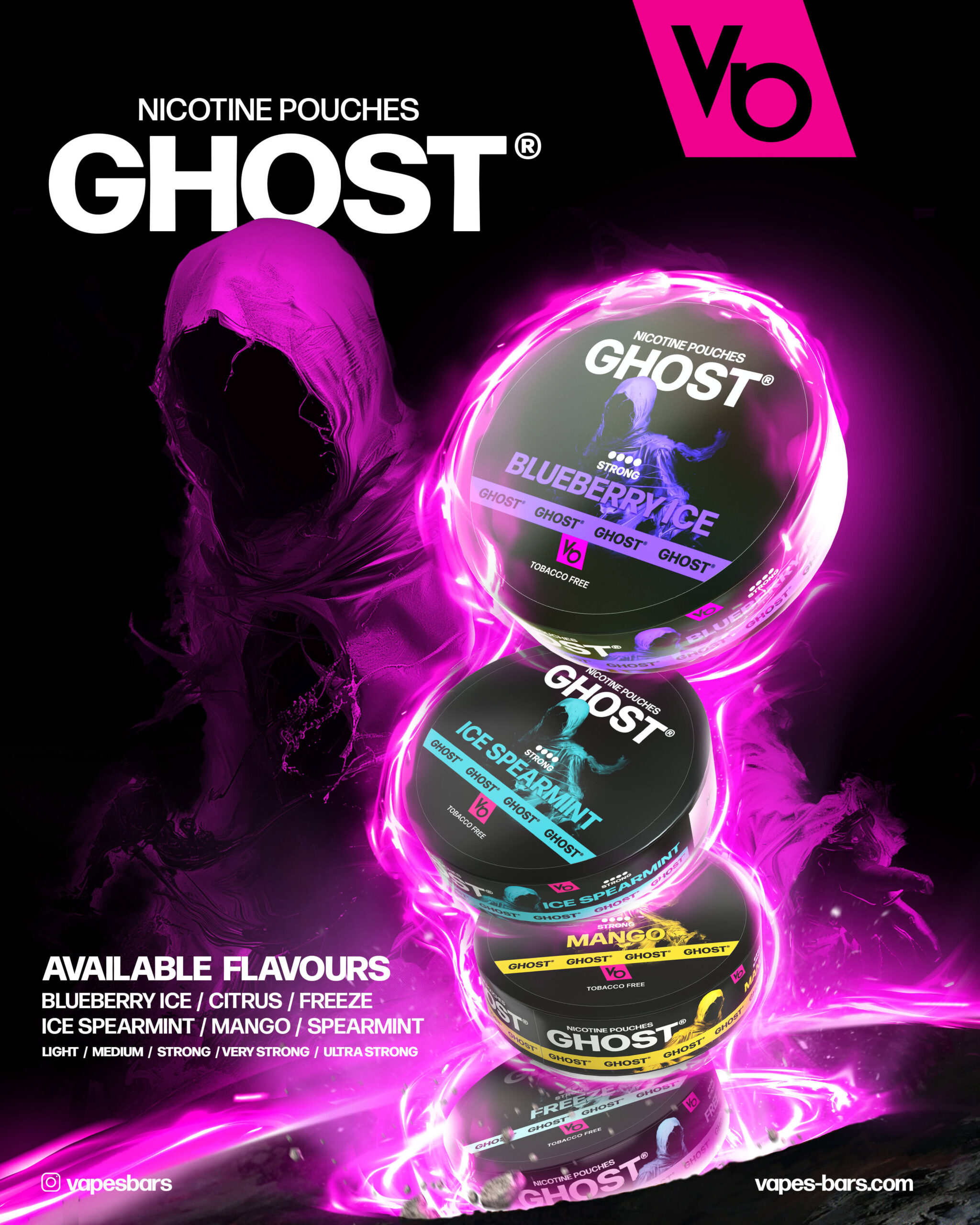 GHOST Nicotine Pouches 6MG (Light) 20pcs/pack - Image 2