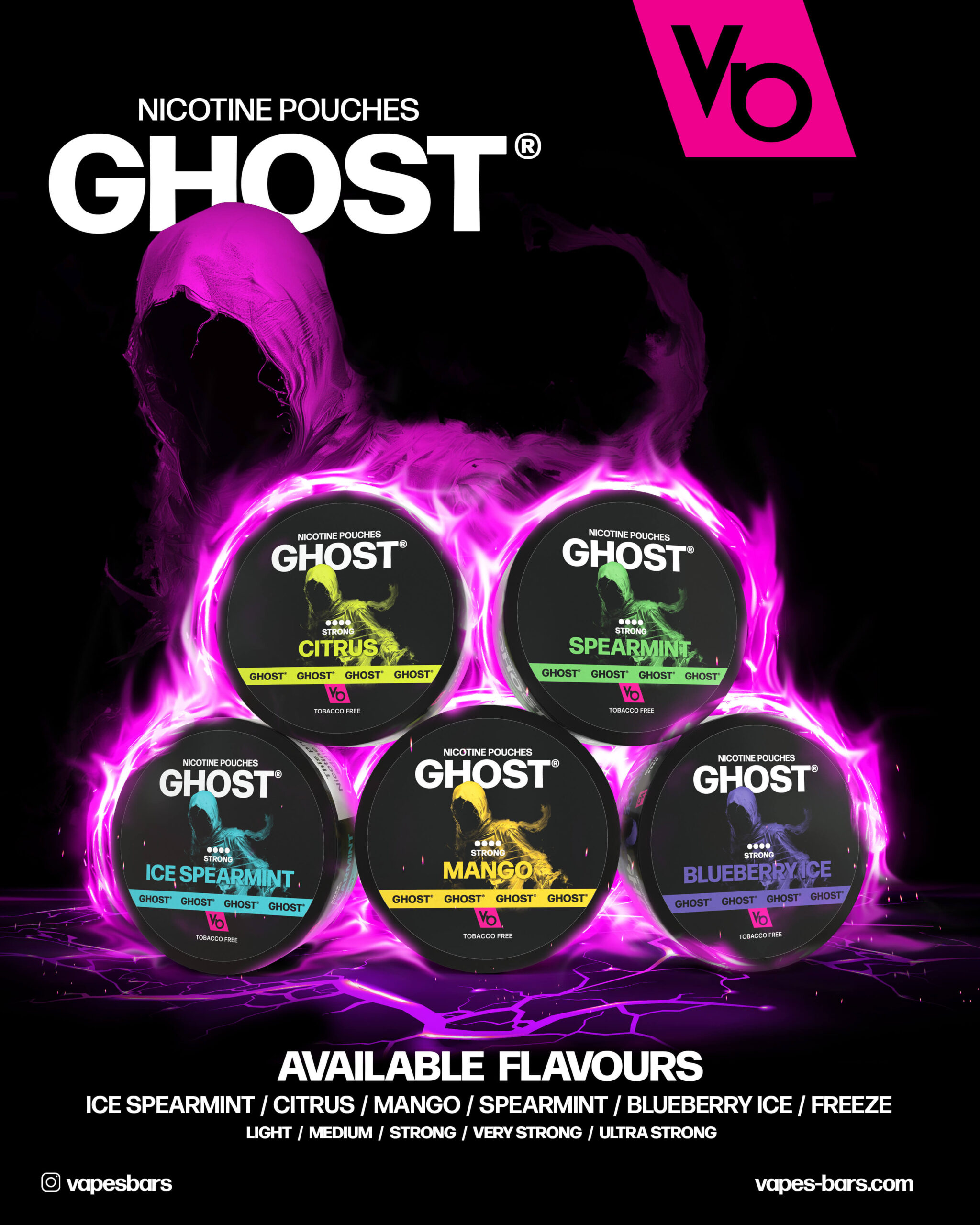 GHOST Nicotine Pouches 6MG (Light) 20pcs/pack