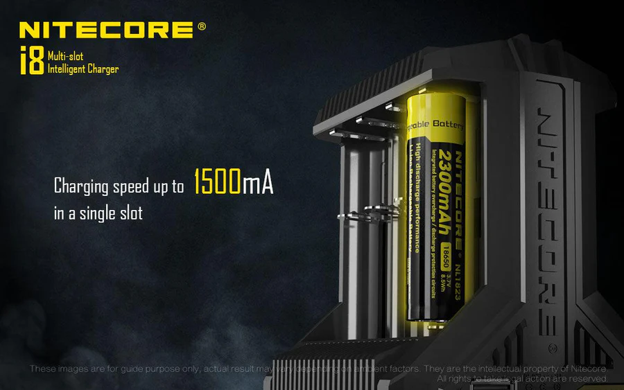 Nitecore I8 Intellicharger | 8 Bay Li-ion/NiMH Battery Charger - Image 5