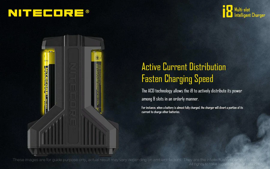 Nitecore I8 Intellicharger | 8 Bay Li-ion/NiMH Battery Charger - Image 6