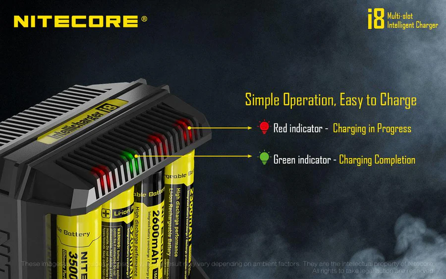 Nitecore I8 Intellicharger | 8 Bay Li-ion/NiMH Battery Charger - Image 7