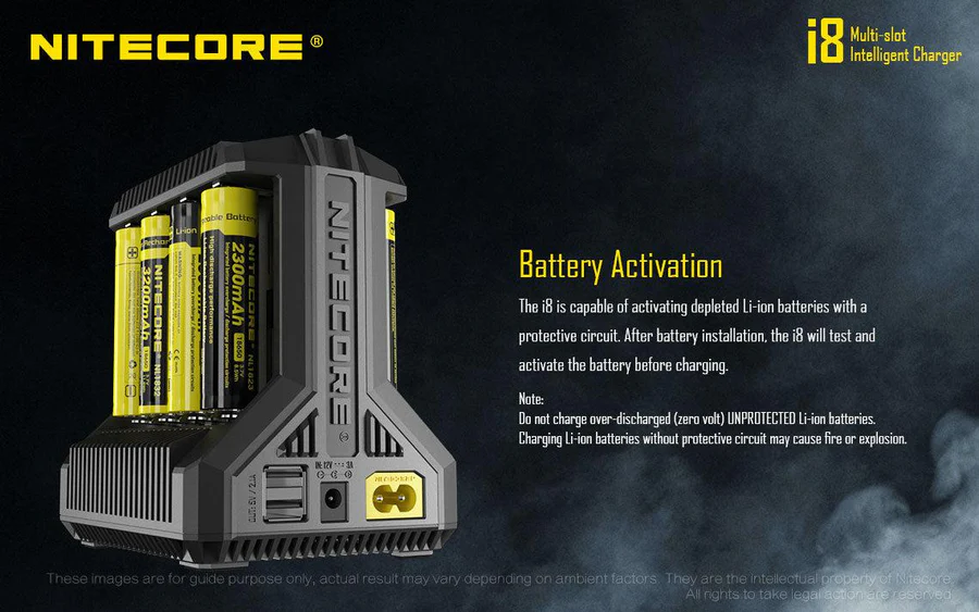 Nitecore I8 Intellicharger | 8 Bay Li-ion/NiMH Battery Charger - Image 8