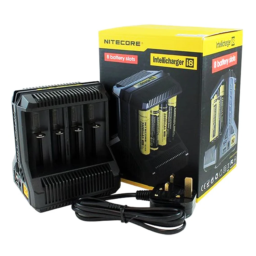 Nitecore I8 Intellicharger | 8 Bay Li-ion/NiMH Battery Charger