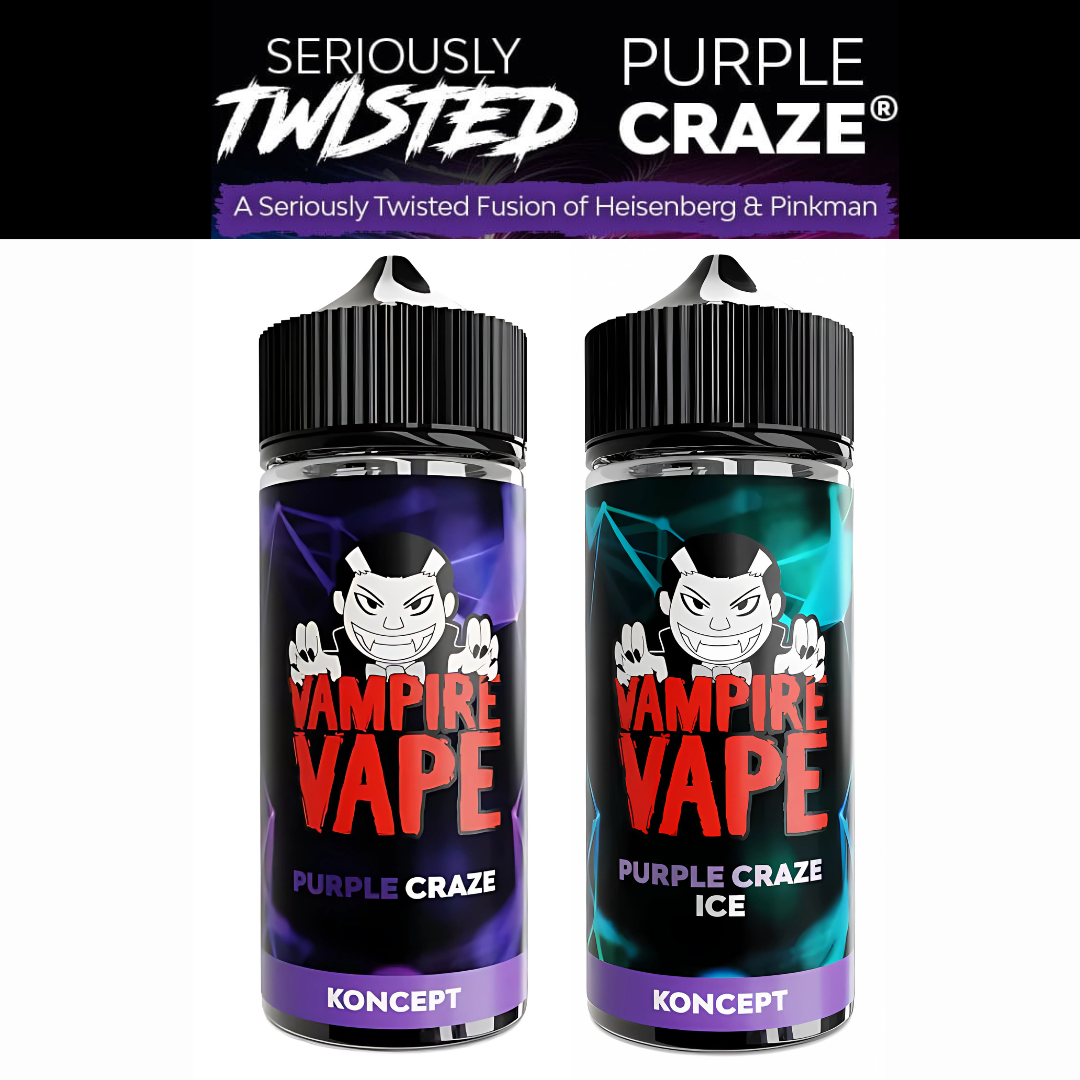 Purple Craze Koncept by Vampire Vape 100ml 70/30 VG/PG E-Liquid Shortfill