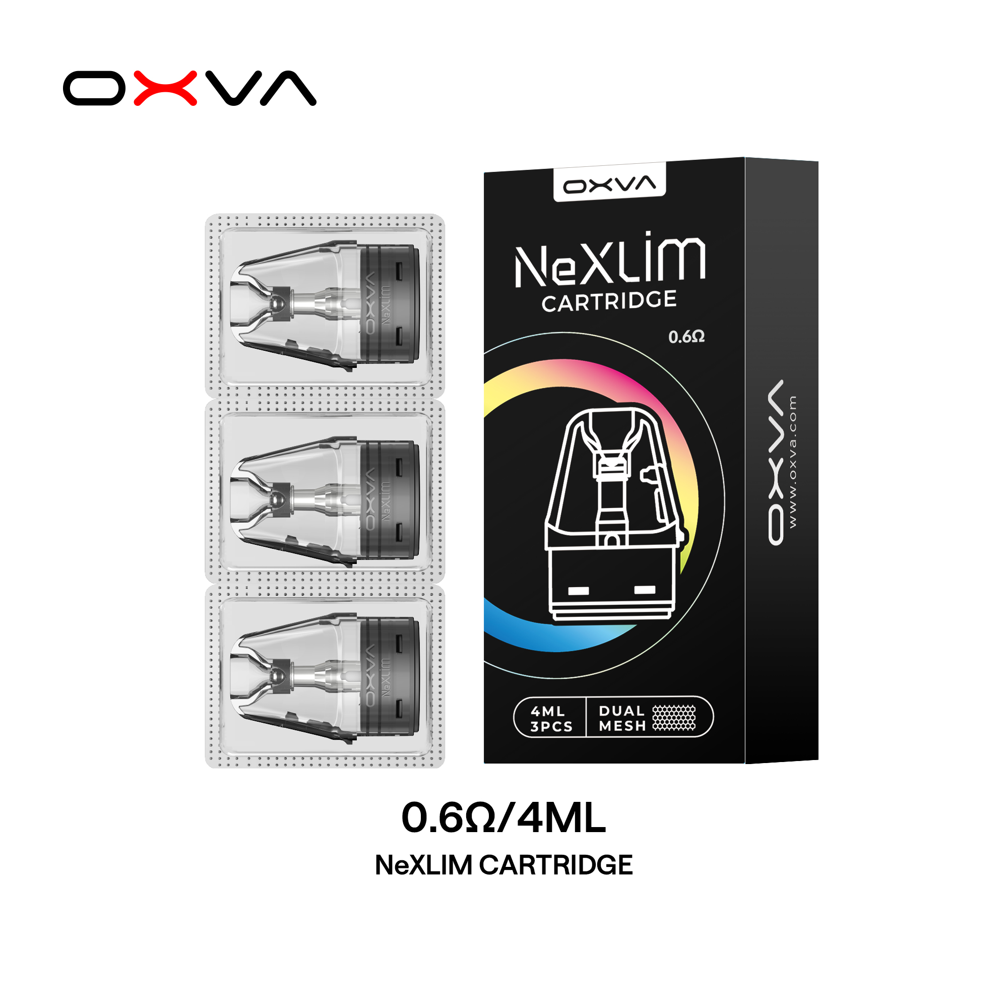 Oxva NeXlim Replacement Pod Cartridges - 4ml 3pcs/pack