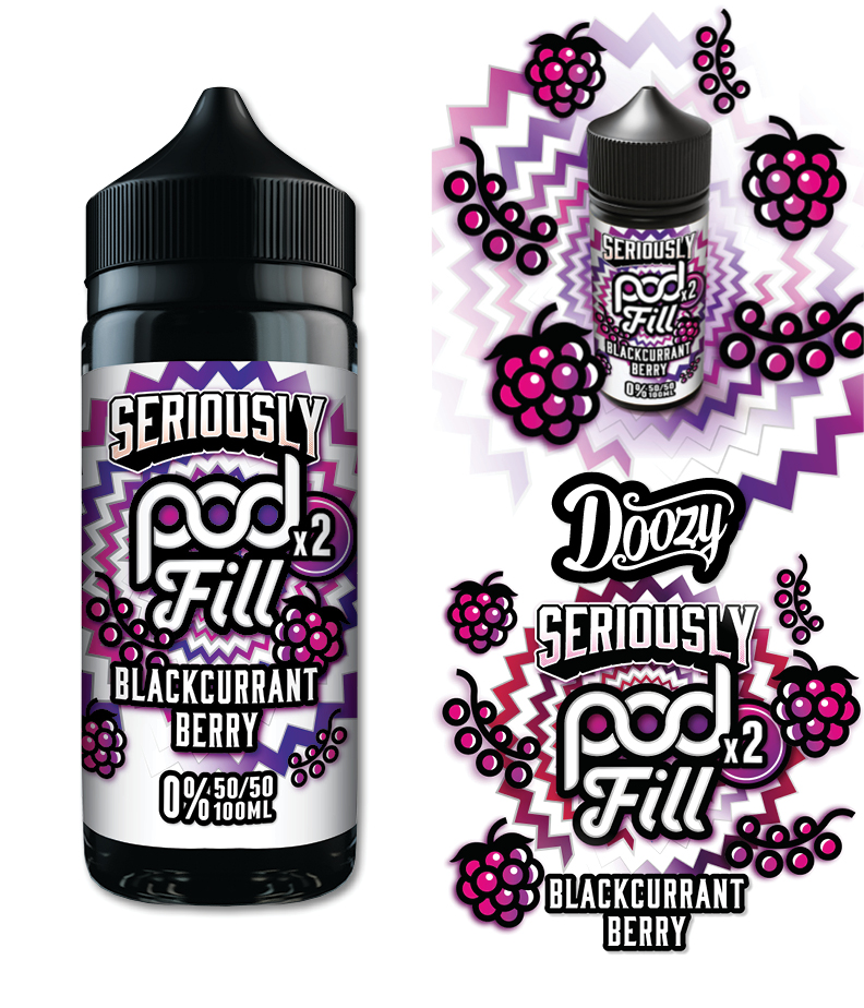 Seriously Pod Fill X2 by Doozy 120ml 50/50 E-Liquid Shortfill - Image 11