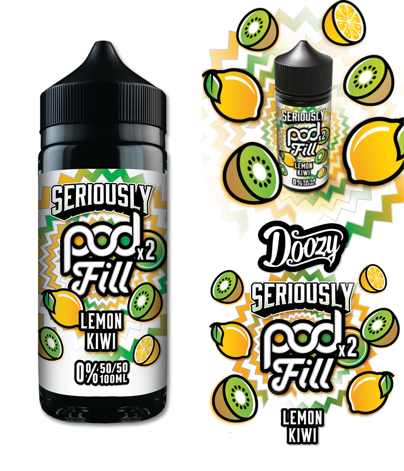 Seriously Pod Fill X2 by Doozy 120ml 50/50 E-Liquid Shortfill - Image 6