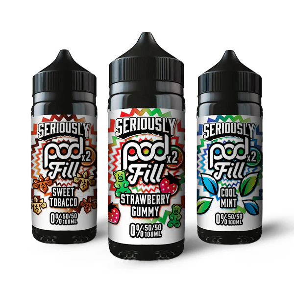 Seriously Pod Fill X2 by Doozy 120ml 50/50 E-Liquid Shortfill