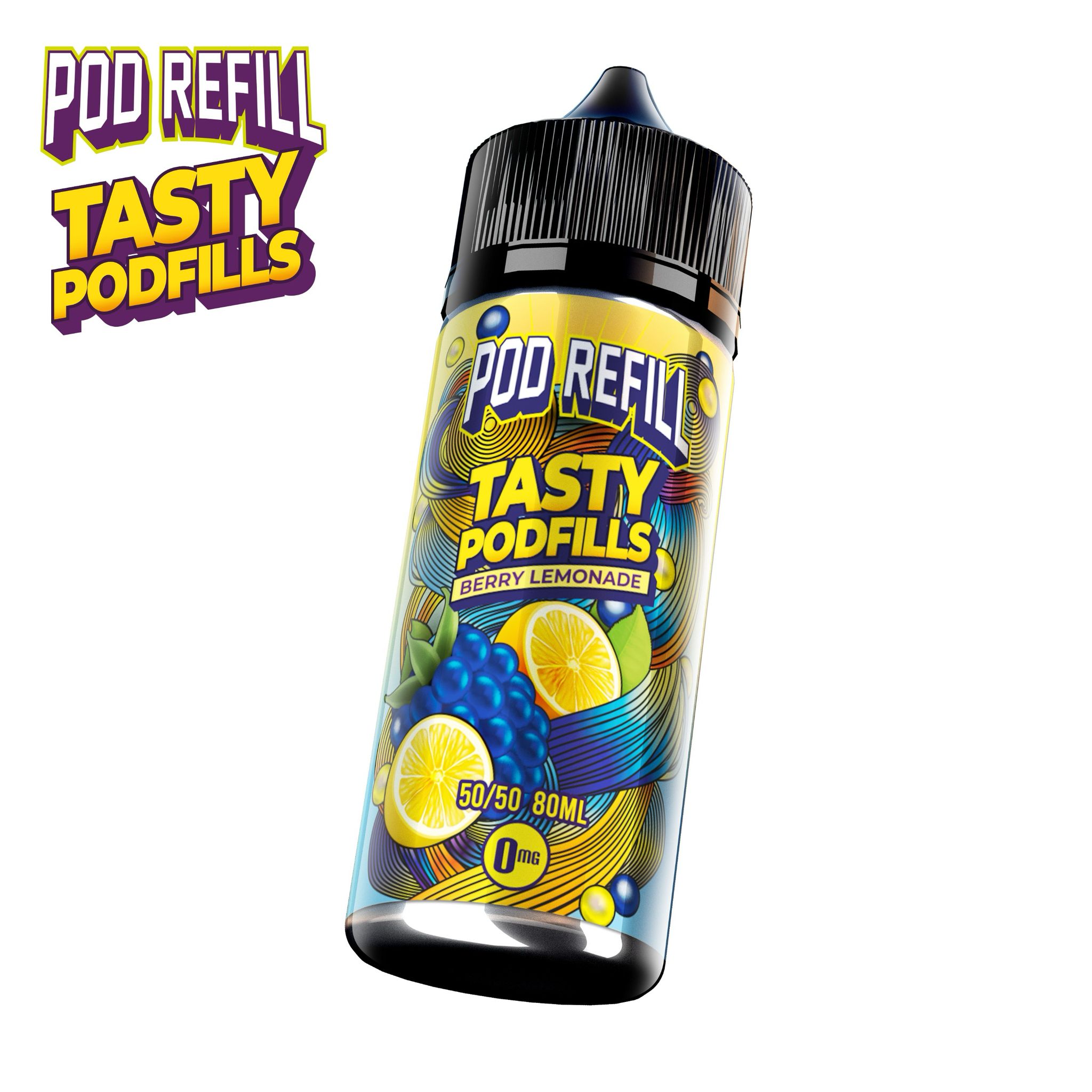 Pod Refill by Tasty Podfill 100ml 50/50 VG/PG E-Liquid Shortfill - Image 12