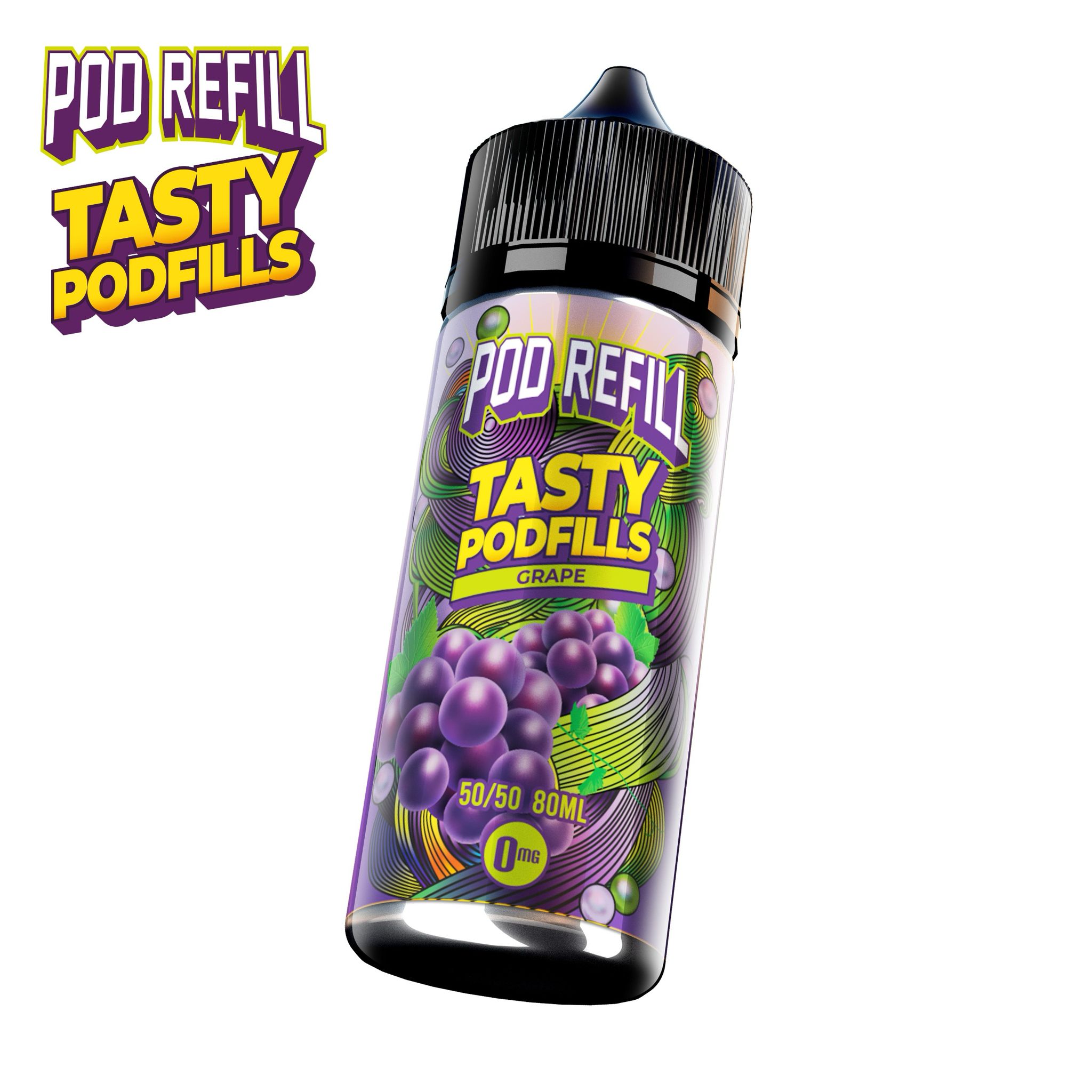 Pod Refill by Tasty Podfill 100ml 50/50 VG/PG E-Liquid Shortfill - Image 2