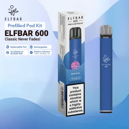 Alternative view of Elf Bar 600 Prefilled Pod Vape Kit
