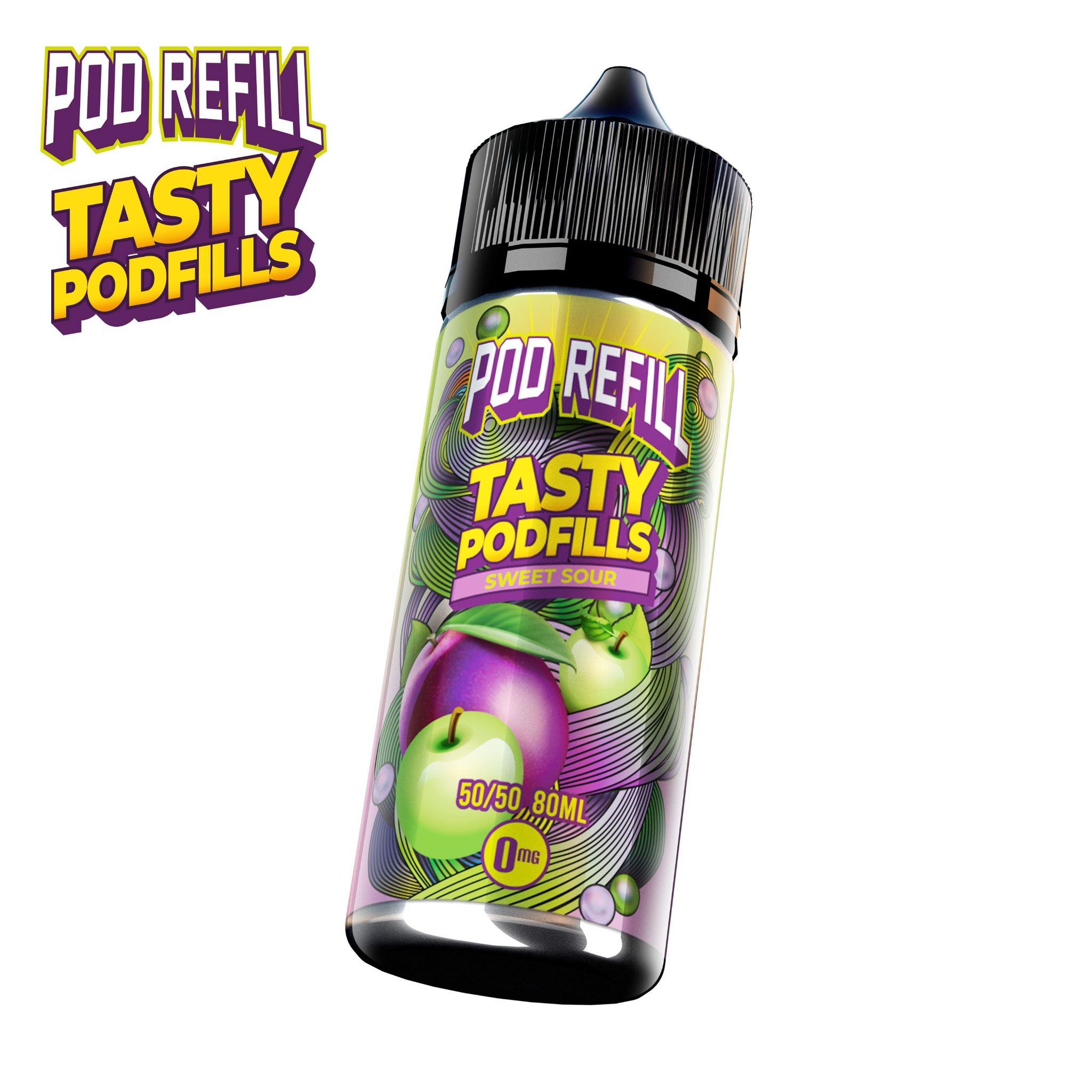 Pod Refill by Tasty Podfill 100ml 50/50 VG/PG E-Liquid Shortfill - Image 6